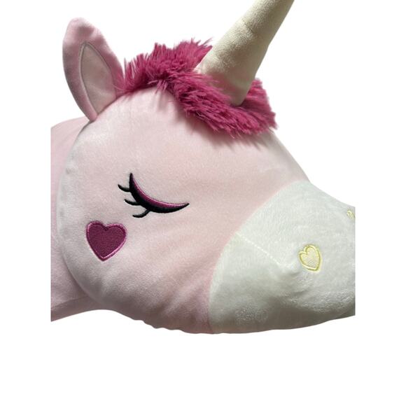 Members Mark 36” pale pink super soft unicorn body style pillow euc - Picture 12 of 12